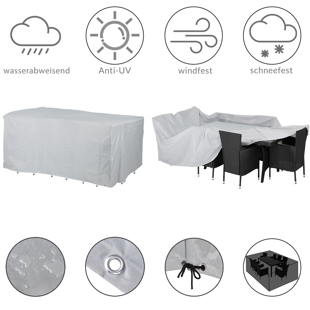 Casaria Kingsleeve Abdeckung Oxford -Garten Set 8 1