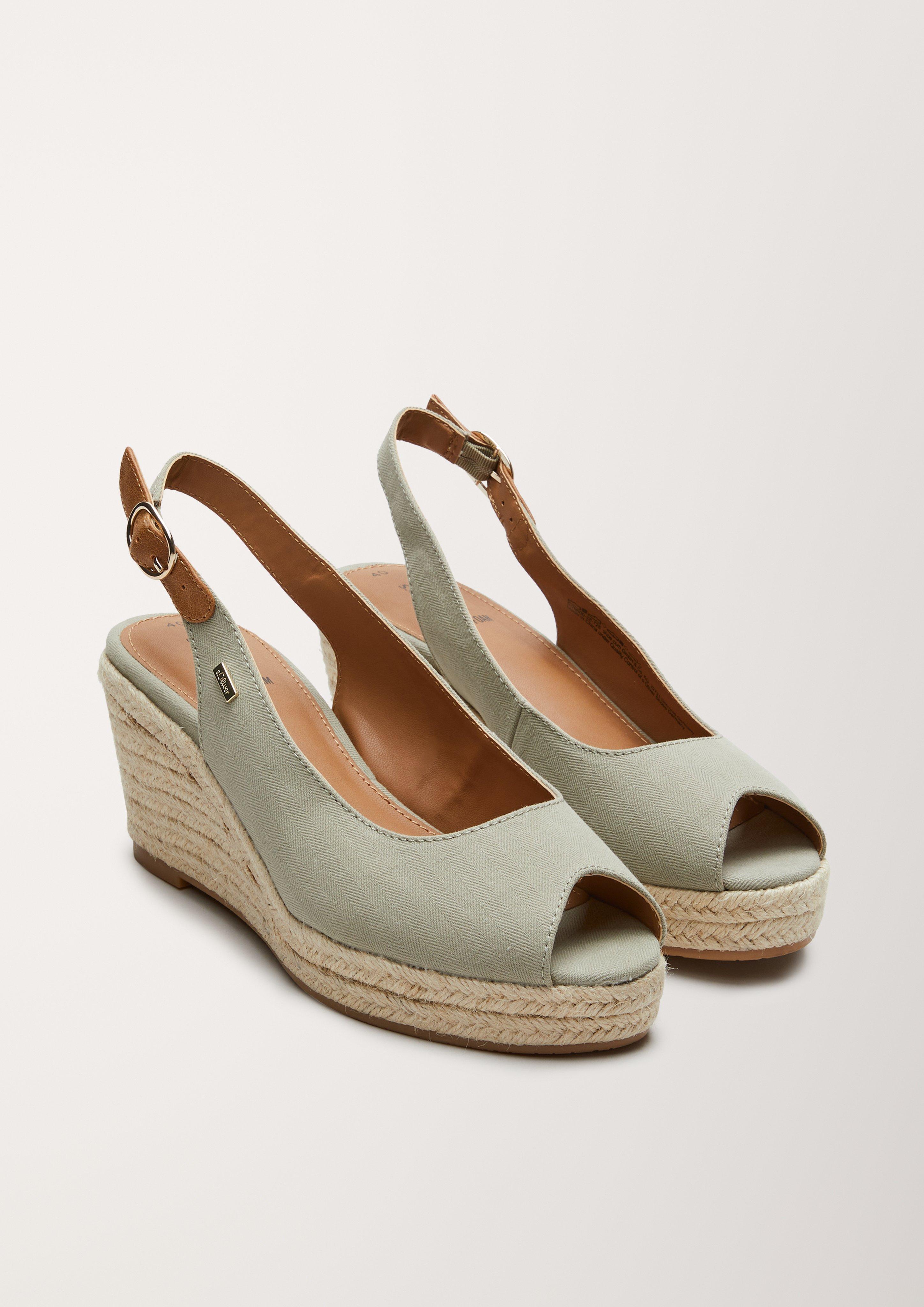 Peeptoes mit Keilabsatz  6005734-728