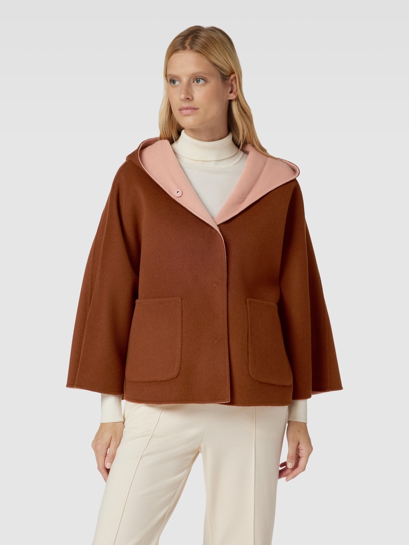 Jacke mit Druckknopfleiste Modell 'MAGNO' in lachs