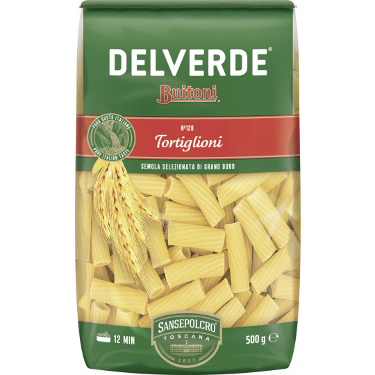 Delverde Nudeln Tortiglioni 500G