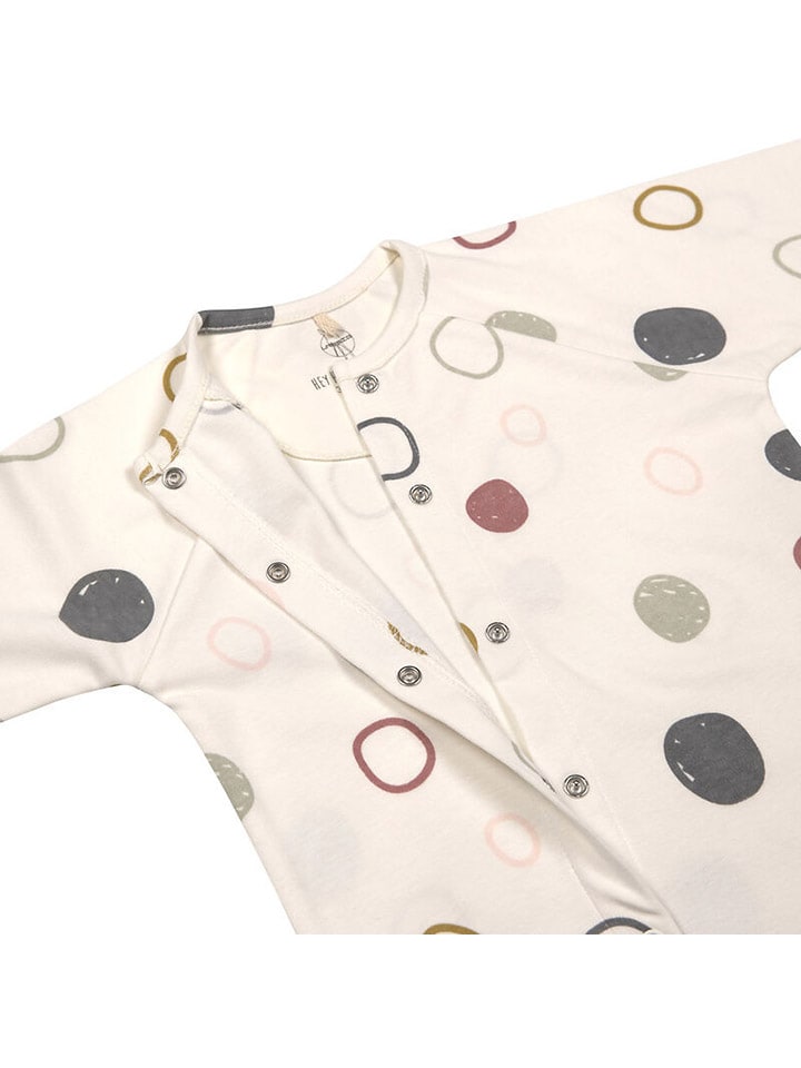 Lässig Schlafanzug mit Füßchen in Creme/ Khaki günstig kaufen