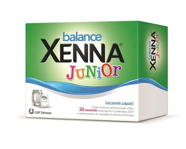 Xenna Balance Junior, behandling mod forstoppelse, poser med appelsinsmag
