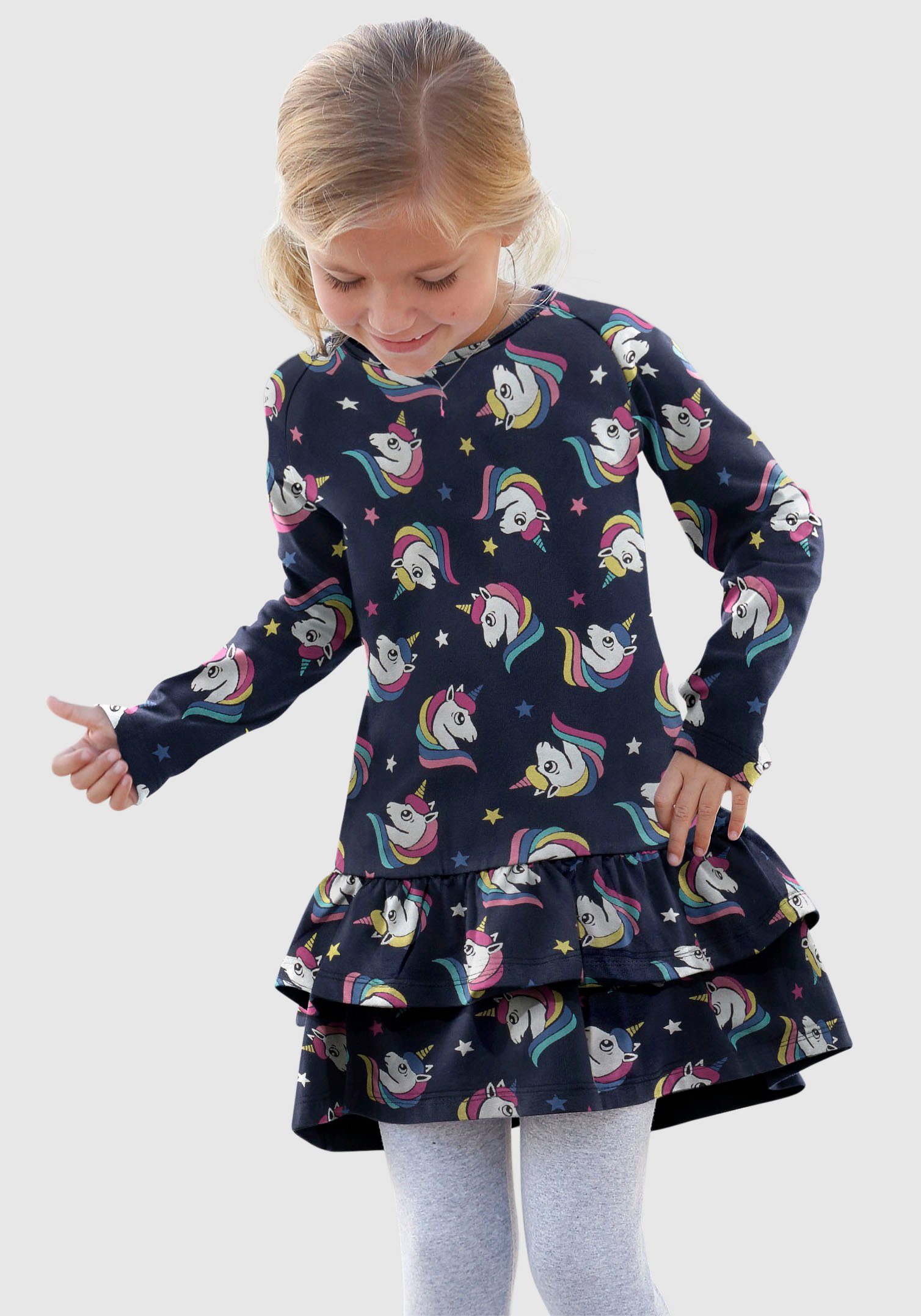 KIDSWORLD Jerseykleid mit Raglanärmeln