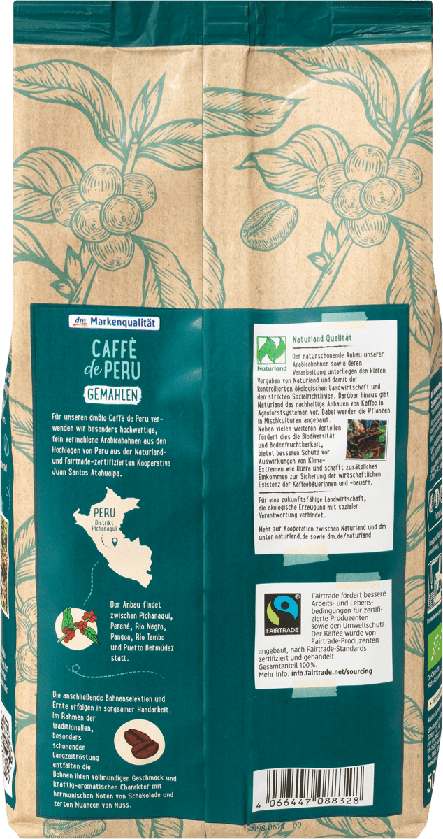Caffè de Peru, gemahlen, 500 g