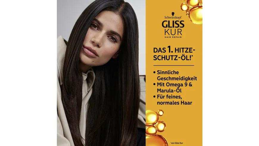 GLISS KUR Spray 150 ml Hitzeschutz Öl-Spray Oil Nutritive 150 ml