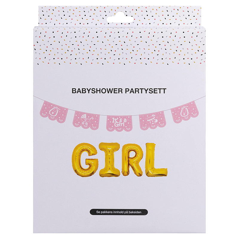 Giform Babyshower partysett rosa