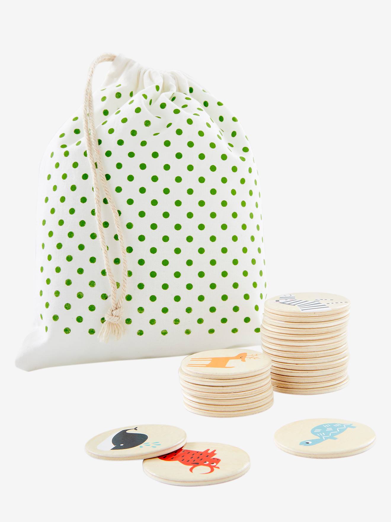 Jeu de Mémo en bois FSC® multicolore