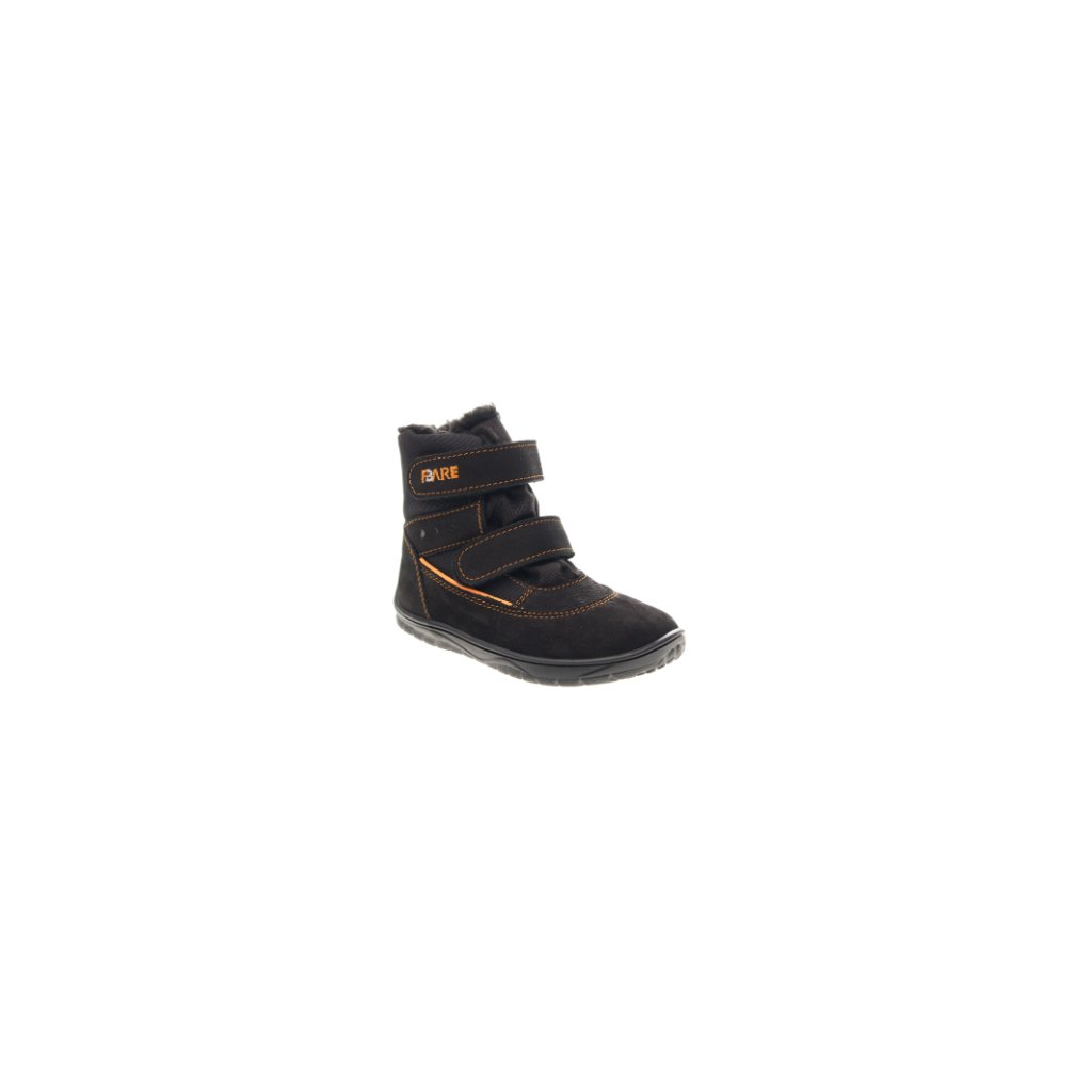 Fare B5441212 schwarze gefütterte Barfuß-Stiefeletten mit Membran (bare)