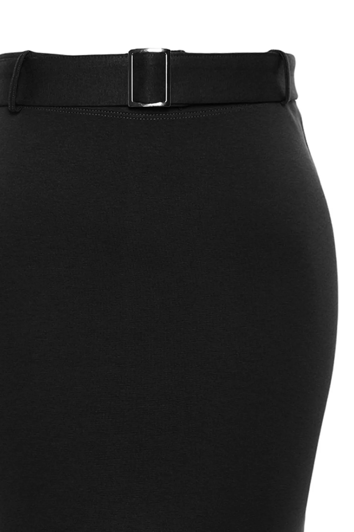 Trendyol Curve  Schwarzer Bleistift-Strickrock TBBAW24AZ00040