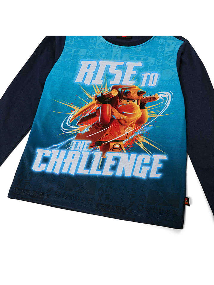 LEGO Longsleeve in Dunkelblau/ Orange günstig kaufen