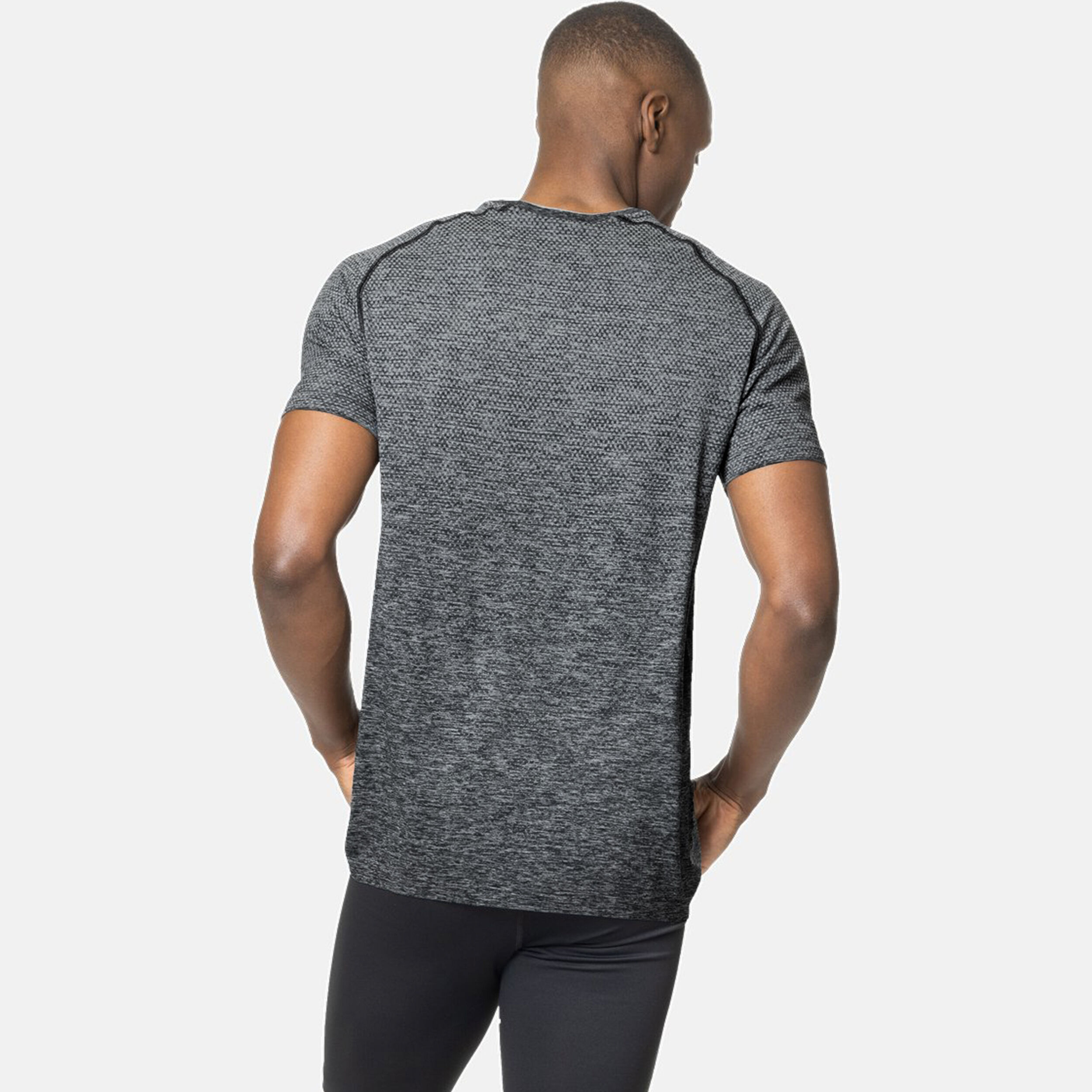 Crew Neck Essential Seamless Laufshirt Herren - Grau