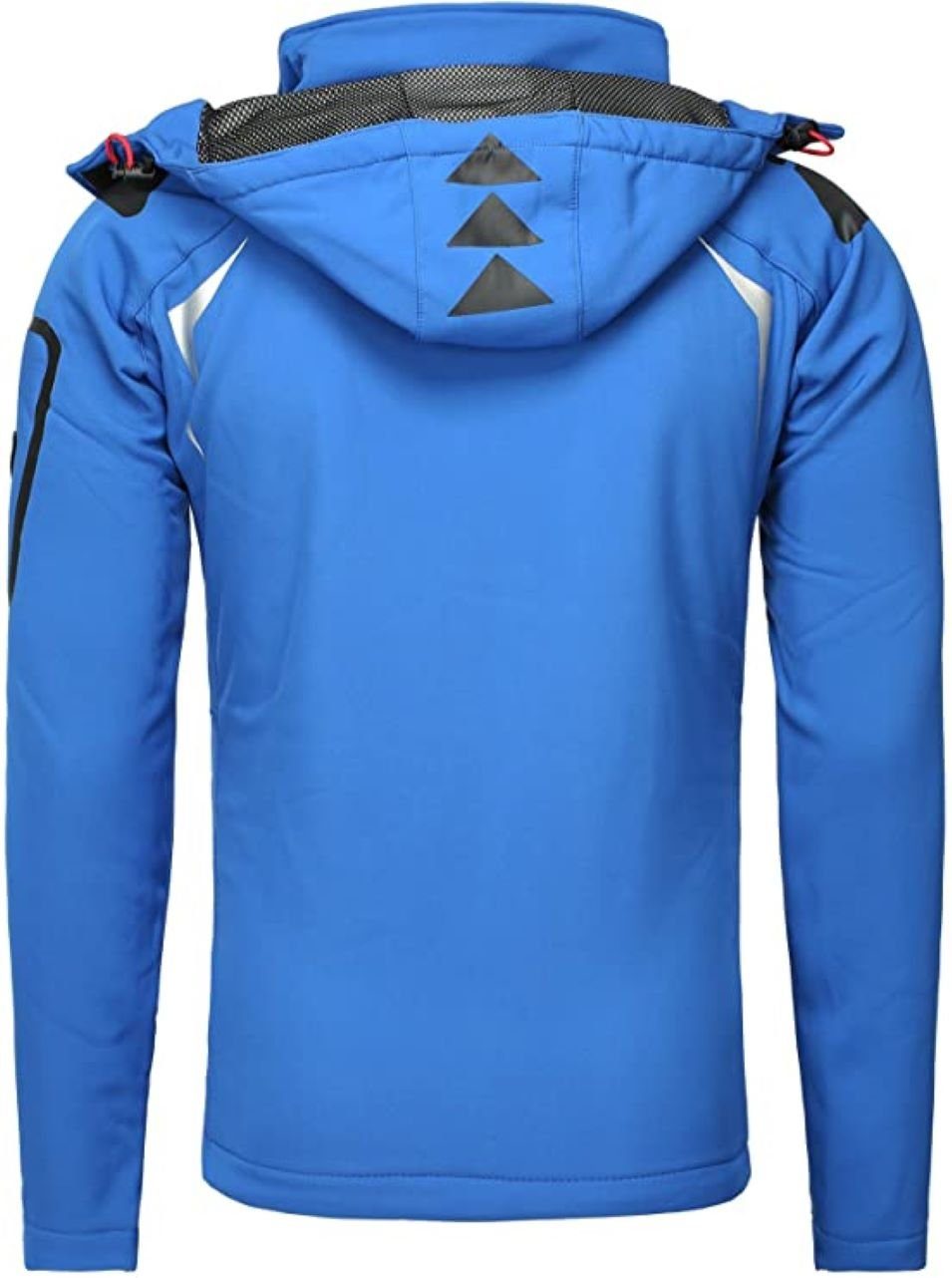 Geographical Norway Softshelljacke Herren Outdoor Jacke Techno Blau (1-St) Mit Kapuze