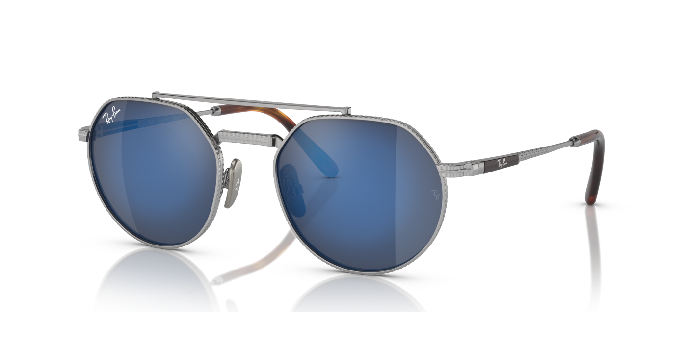 JACK II TITANIUM - Gri argintiu lustruit/Albastru