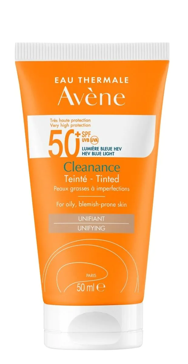 Avène Sun Πολύ Υψηλή Αντηλιακή Προστασία Cleanance με Χρώμα SPF50+