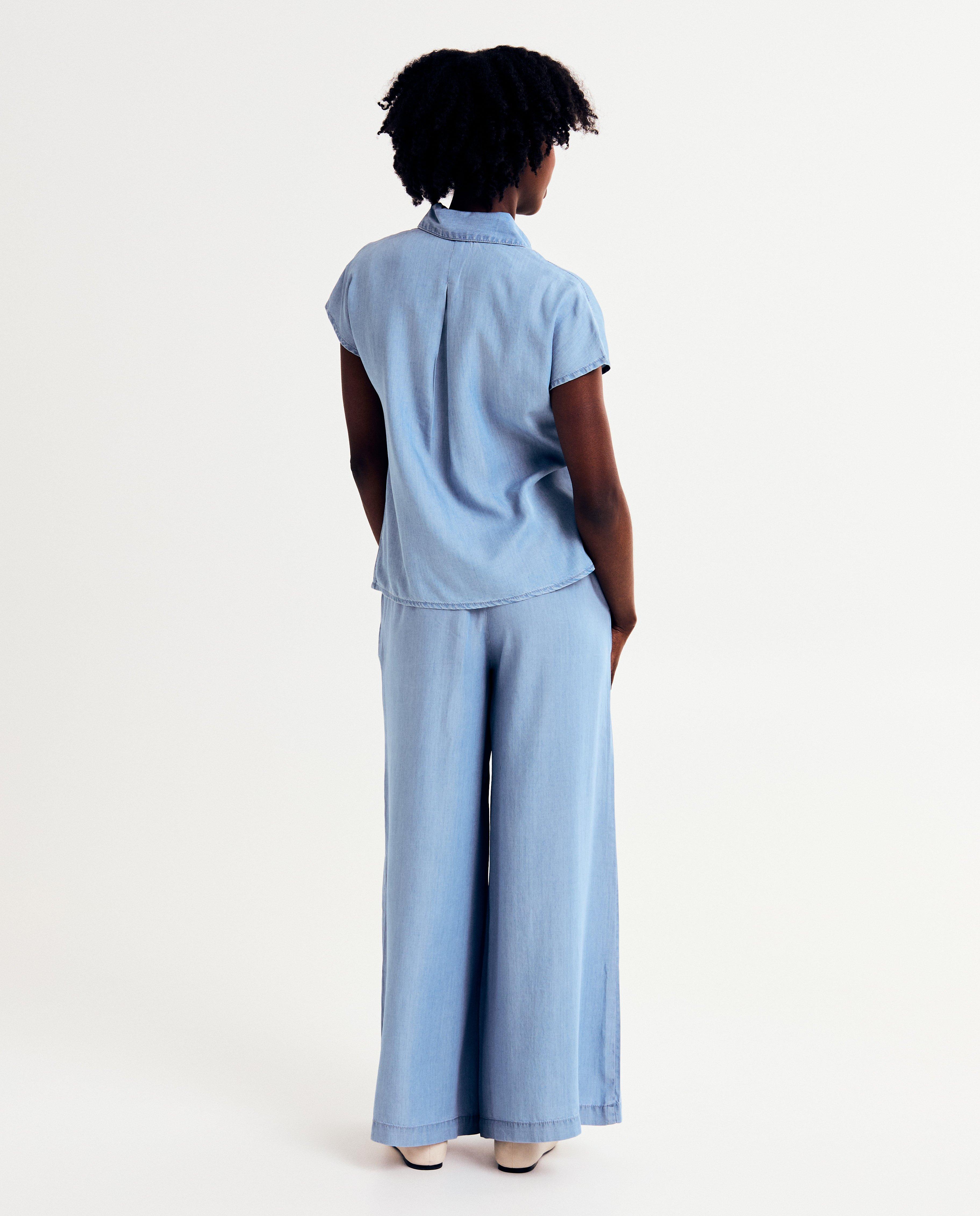 Pantaloni gravide albastru deschis Atelier Maman