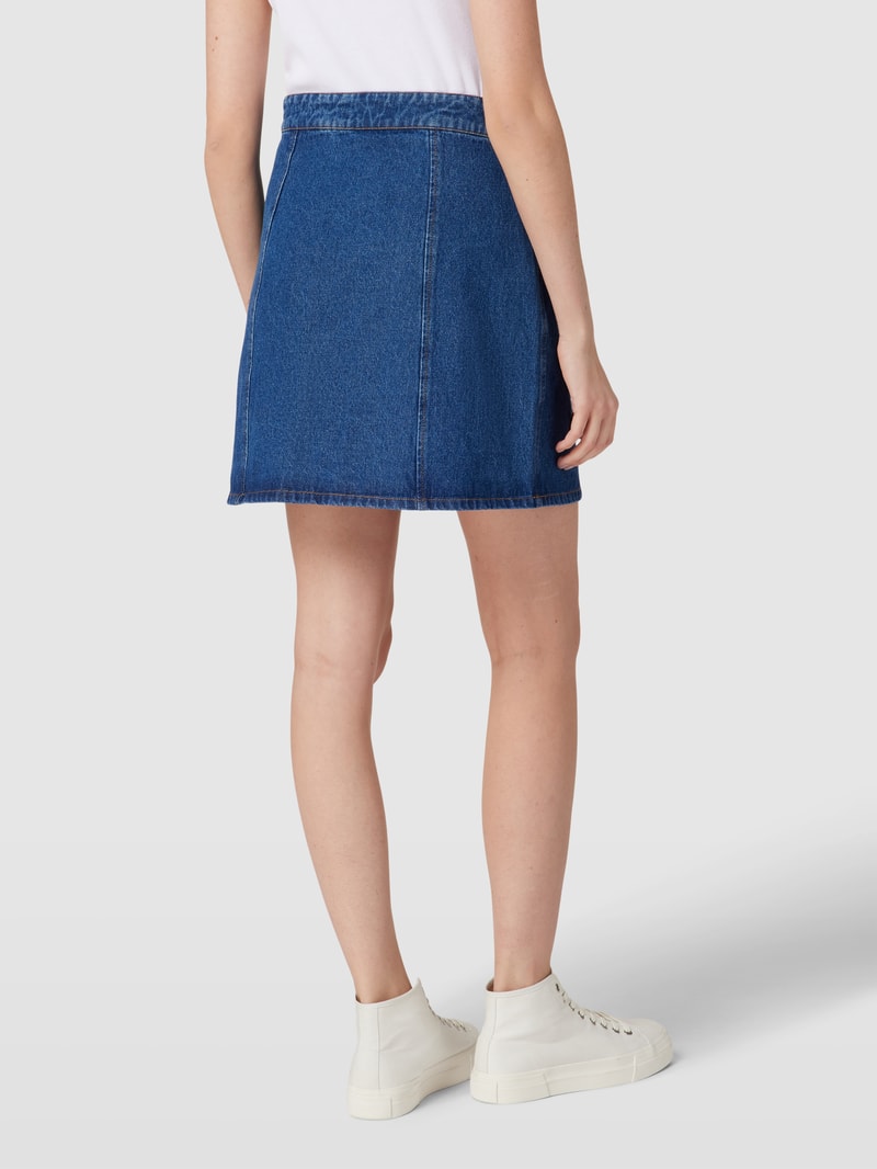Jeansrock mit Teilungsnähten Modell 'NELLY' in jeans