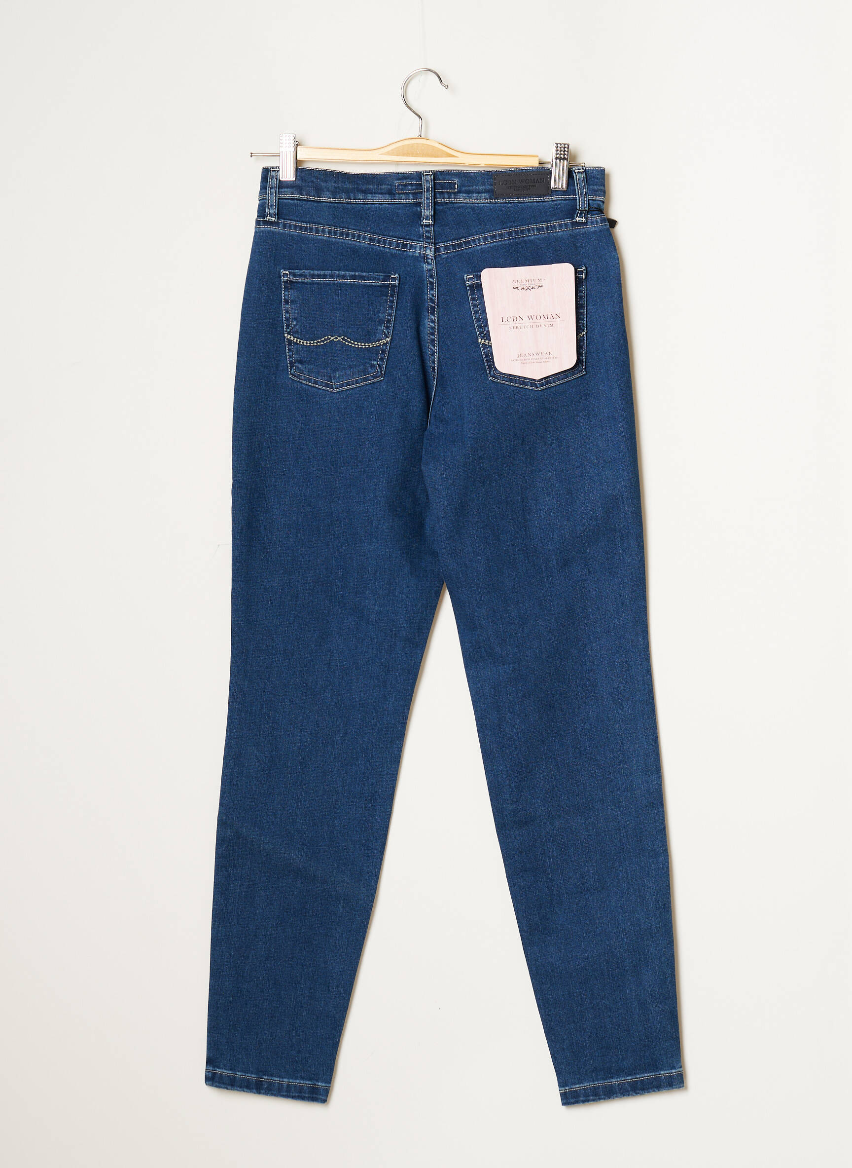 Lcdn Jeans Coupe Slim Femme couleur bleu
