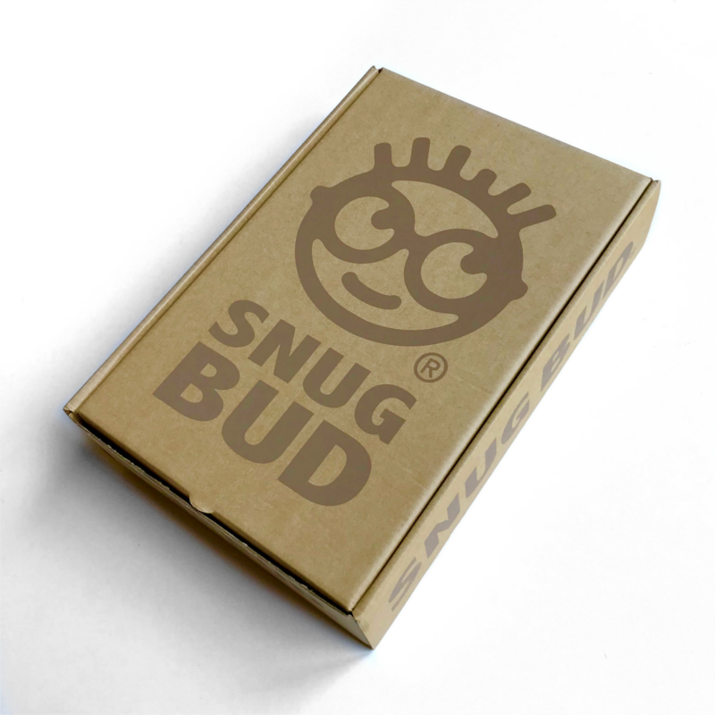 Snugbud Classic blau/roter Rucksack mit Wärmflasche
