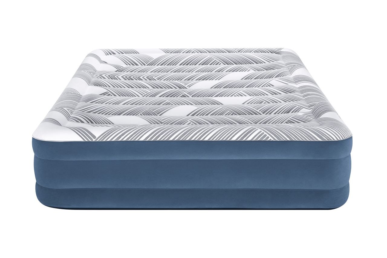 Bestway TriTech™ Doppelluftbett Fashion Flock™ mit Oberfläche & Elektropumpe