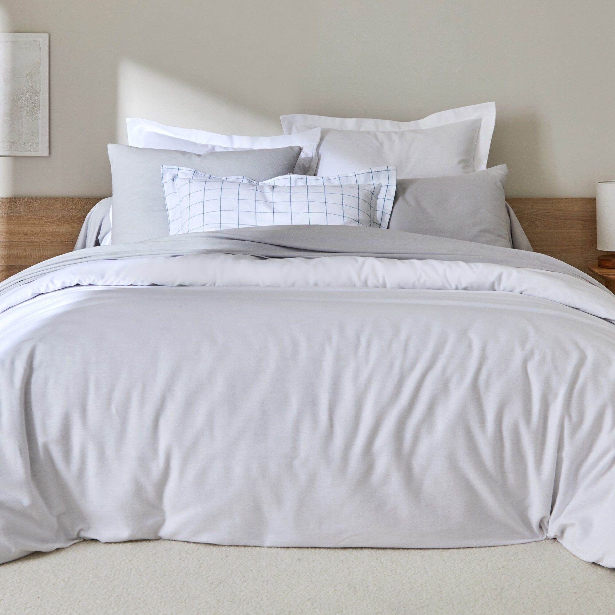 Linge de lit uni flanelle