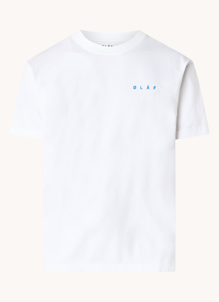 OLAF   T-shirt met logo- en backprint