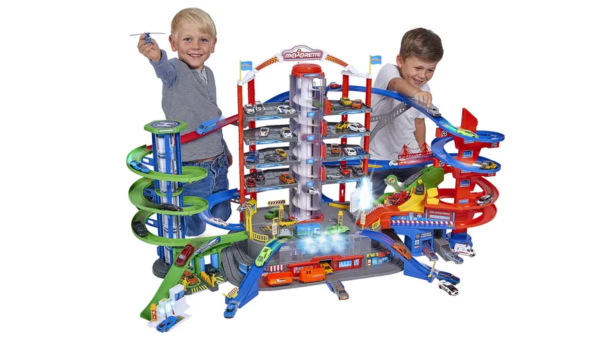 Majorette - Spielset Super City Garage, Parkhaus, Parkgarage