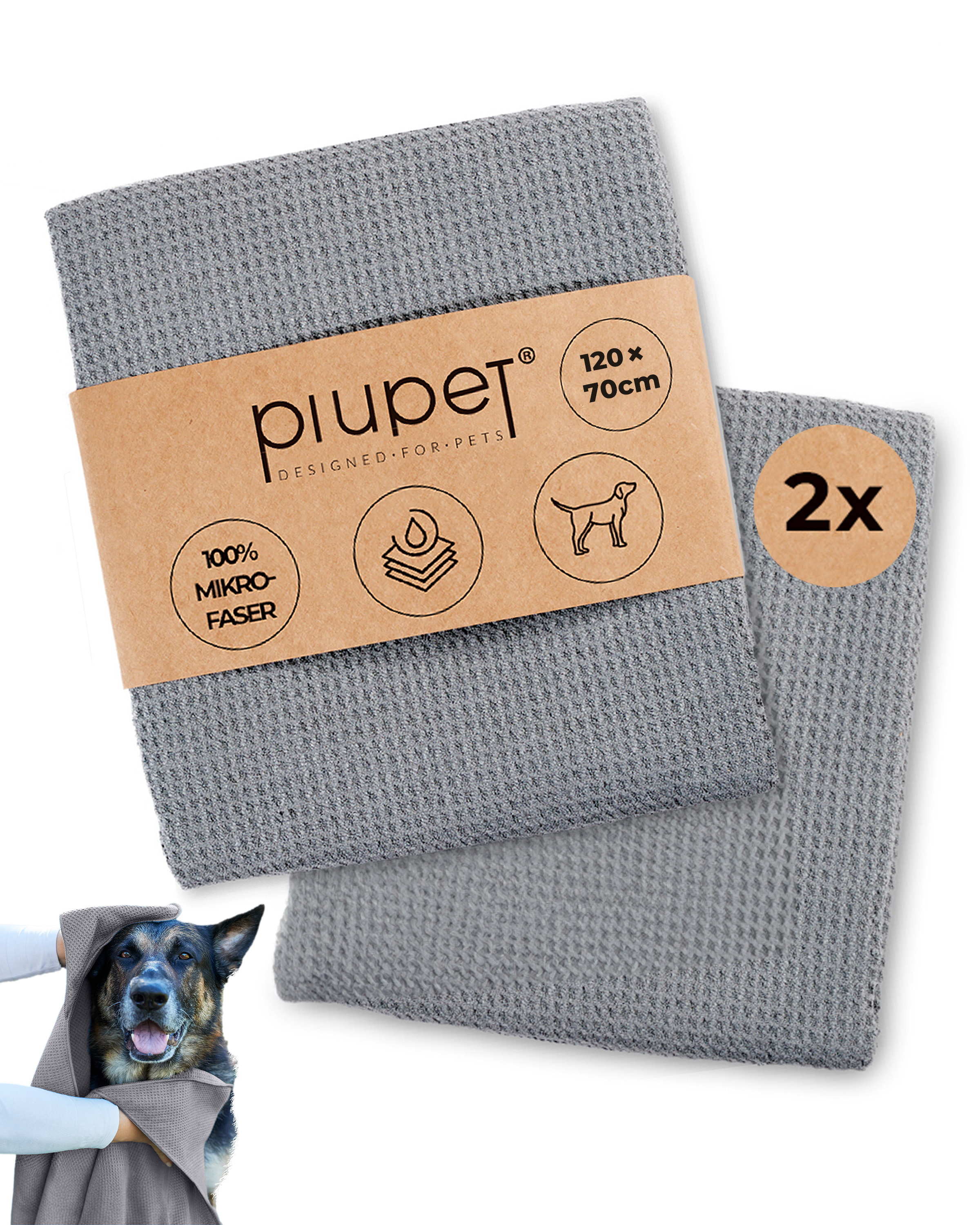 PIUPET Pflege & Hygiene PIUPET Hundehandtuch