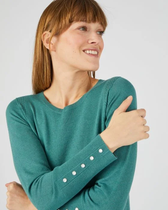 Pull col rond maille fine