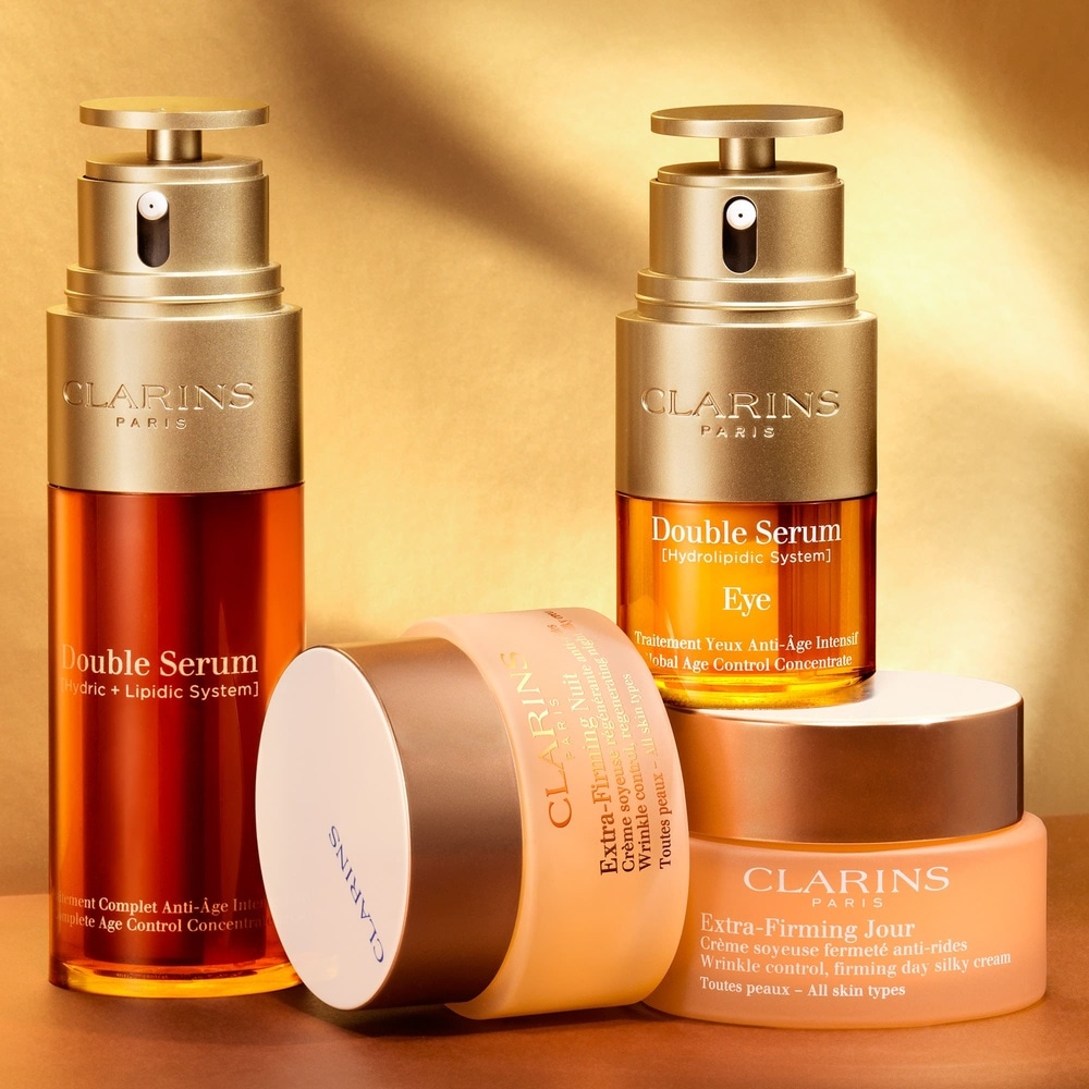 Clarins Double Serum Eye   Traitement Yeux Antiâge Intensif Contour des yeux