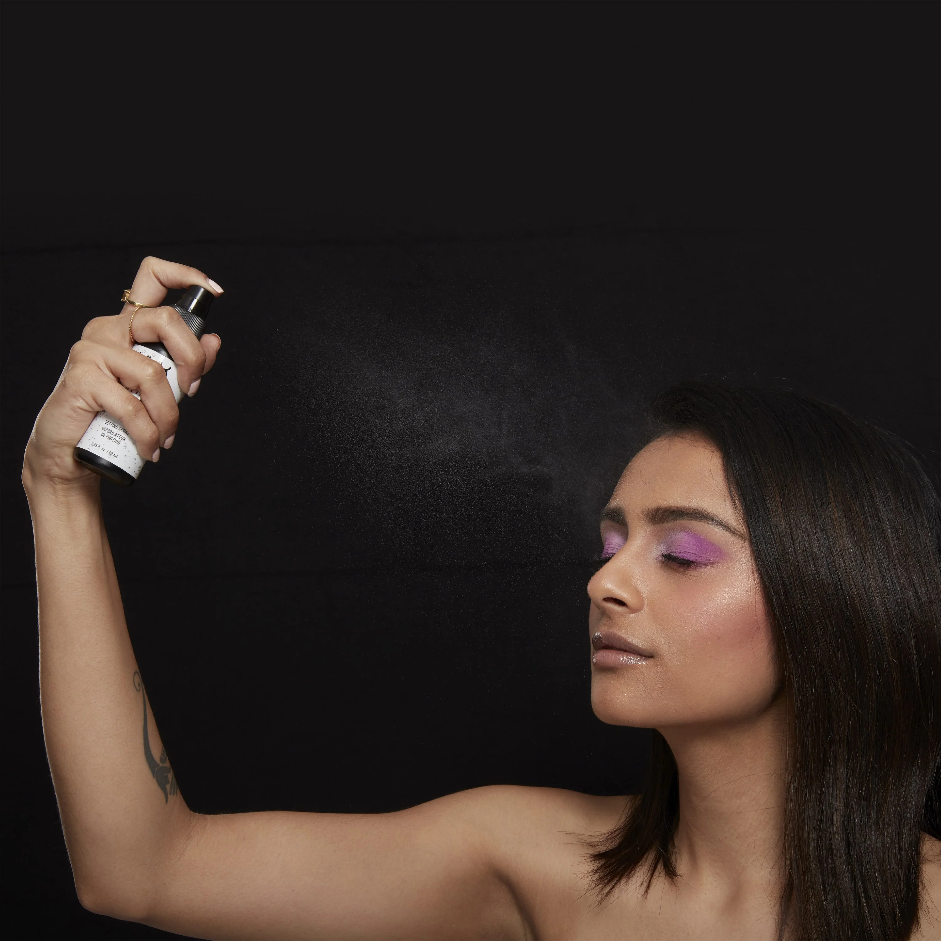 Spray fijador de maquillaje facial - Acabado mate - Fijador facial