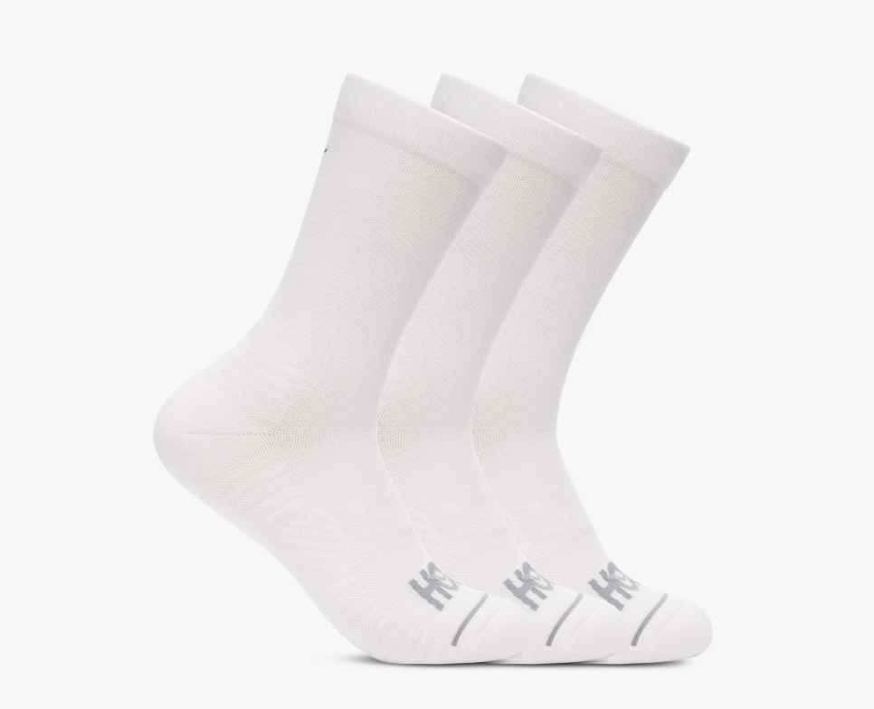 Crew løpesokker, 3-pakning White / White / White