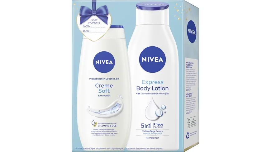 NIVEA Weihnachtsgeschenkpackung Soft Moments