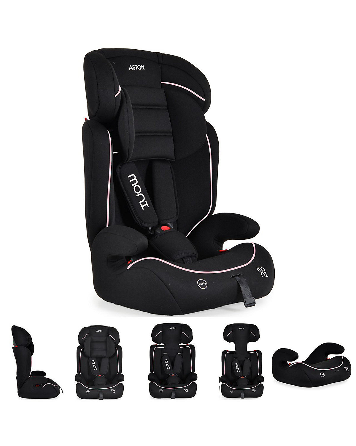 Kindersitz Aston Gruppe 1/2/3 (9-36 kg) Kopfstütze verstellbar Kindersitze