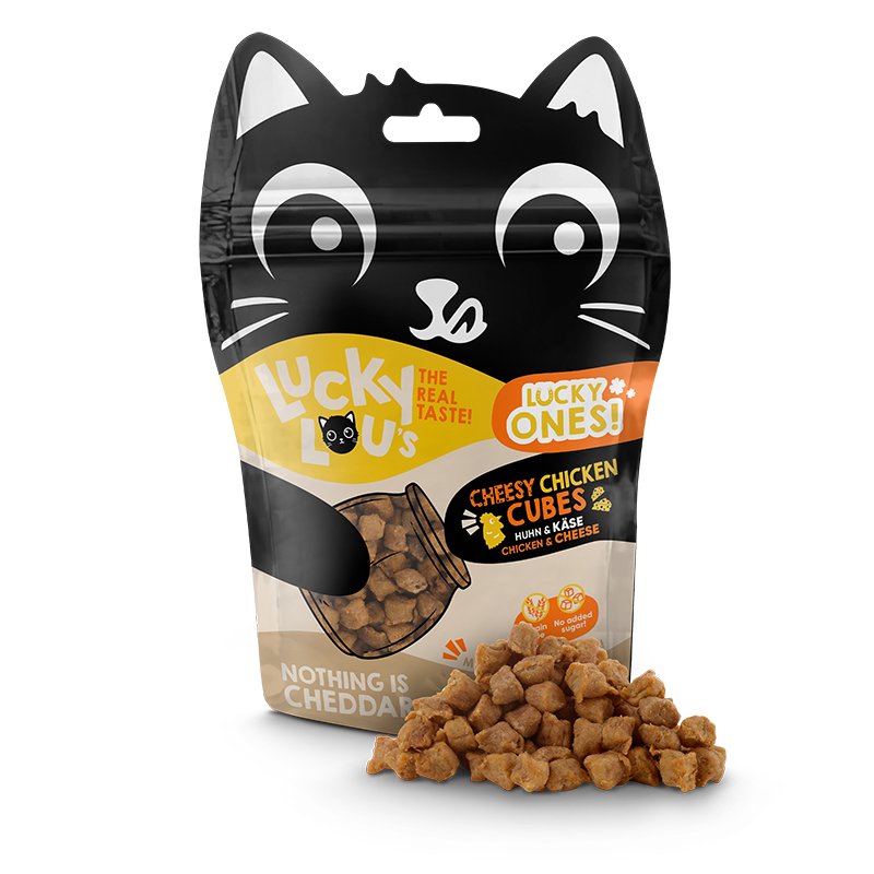 Lucky Lou Snacks Lucky Lou Lucky Ones Cubes 8x80g Huhn & Käse
