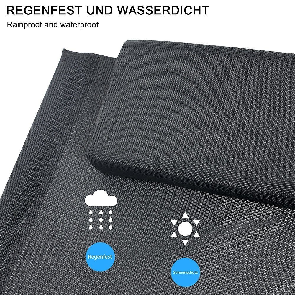 Mucola Relaxliege Schaukelliege Sonnenliege Liegestuhl 200kg belastbare XXL Relaxliege, Stück, klappbar, Maximale Belastung: 200kg