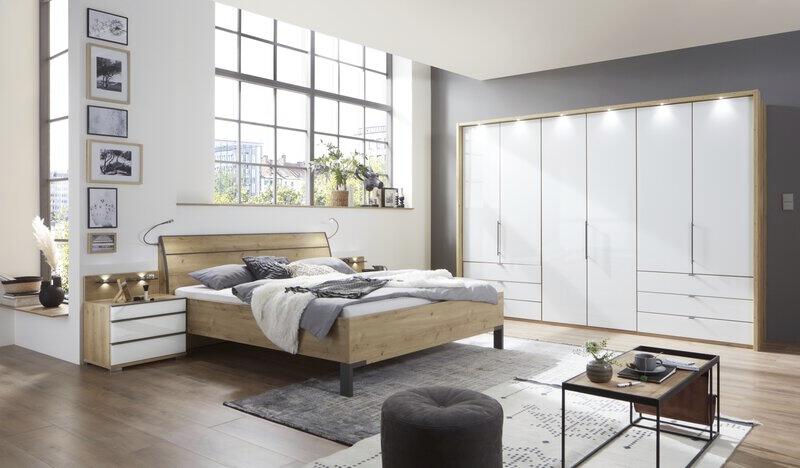 Doppelbett Loft Eiche 180 x 200 cm