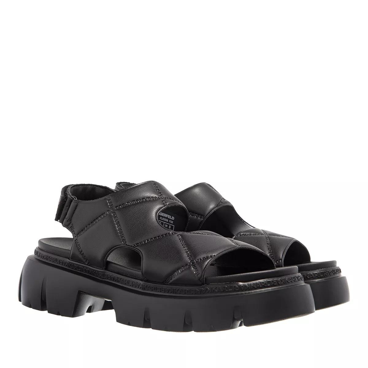 LAGERFELD Komfort Sandalen schwarz Sandale