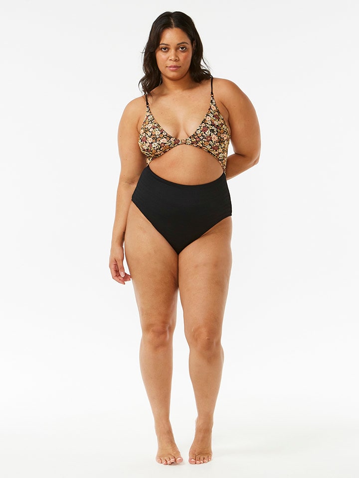 Rip Curl Bikini-Oberteil in Hellbraun/ Schwarz günstig kaufen