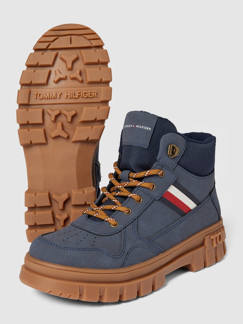 Boots mit Schnürverschluss Modell 'MICHIGAN' in marineblau