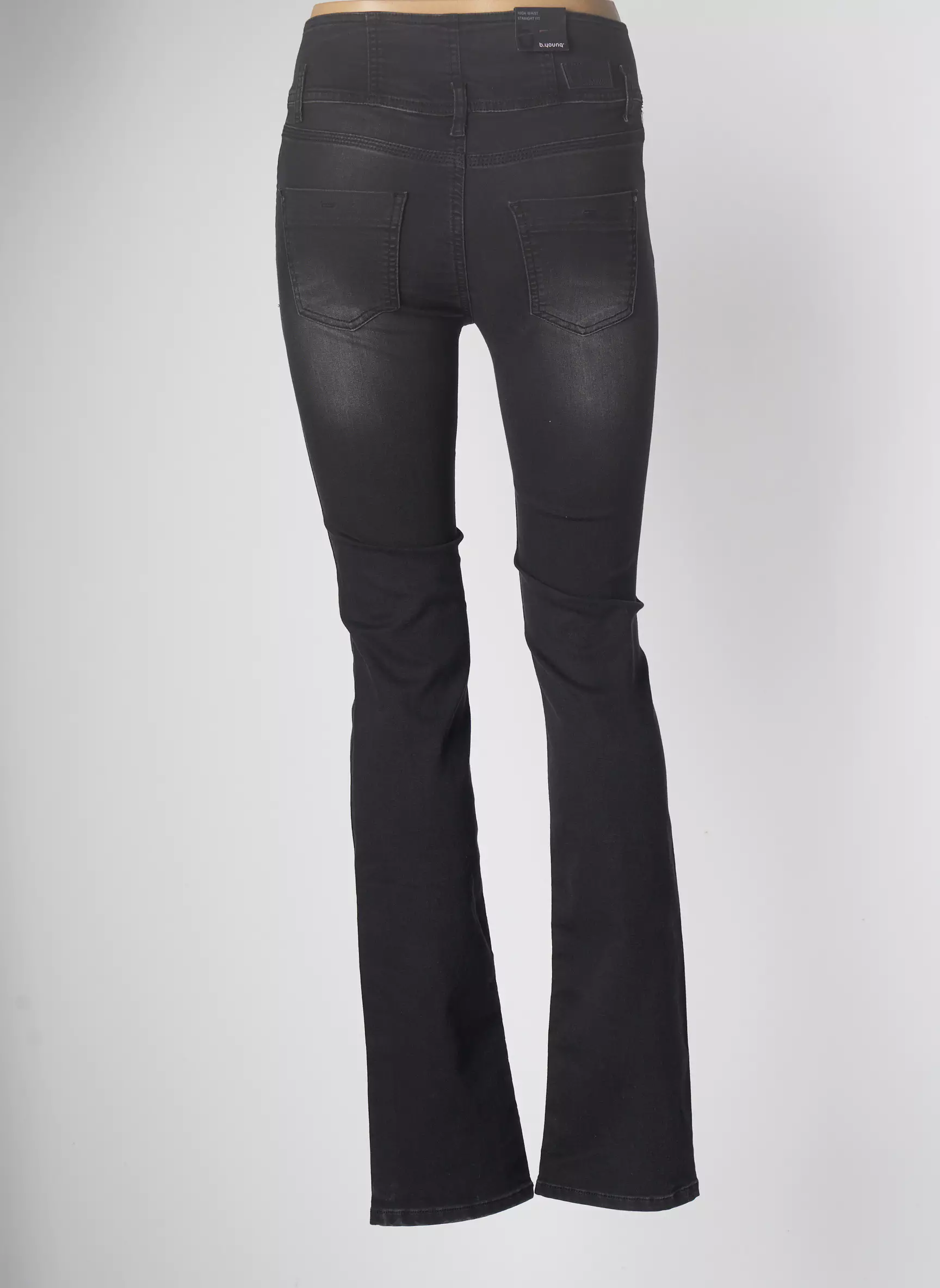 B Young Pantalons Droits Femme couleur noir