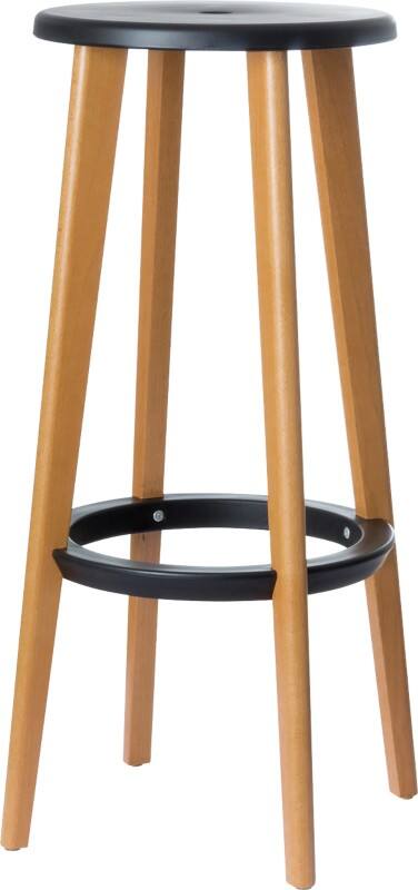 Paperflow Barhocker Woody Schwarz 2 Stück