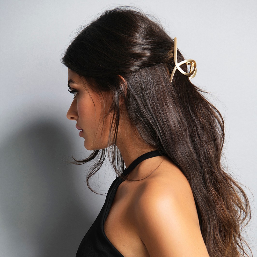 Gold French Twist Claw Clip