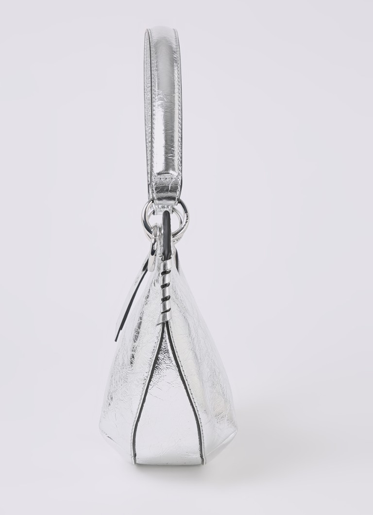 ba&sh  Lamine schoudertas van leer met metallic finish