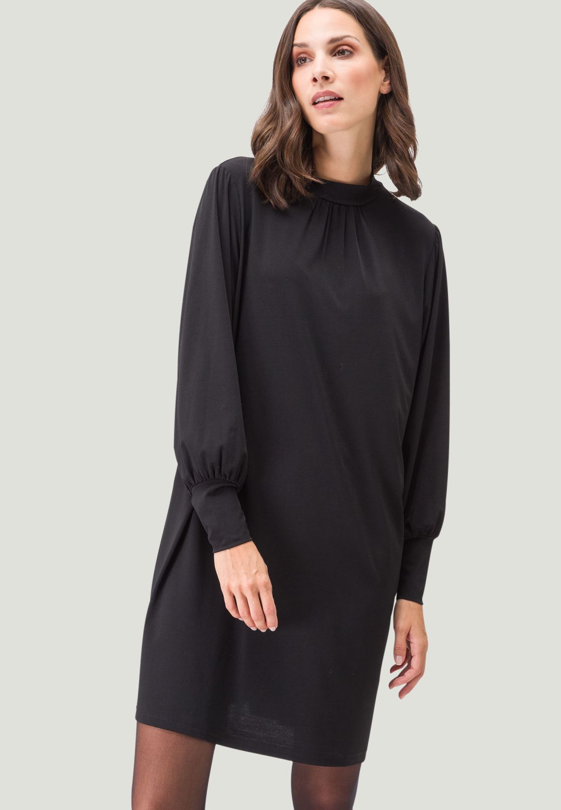 Sweatkleid mit Stehkragen