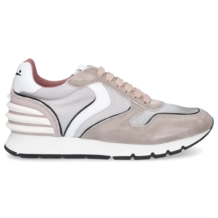 VOILE BLANCHE - Sneaker low JULIA POWER Veloursleder - grau