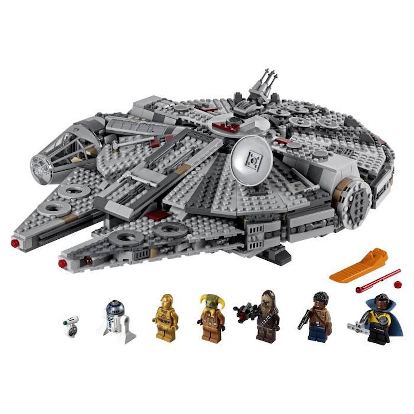 LEGO® Star Wars 75257 Faucon Millenium, Maquette à Construire avec Figurines gris