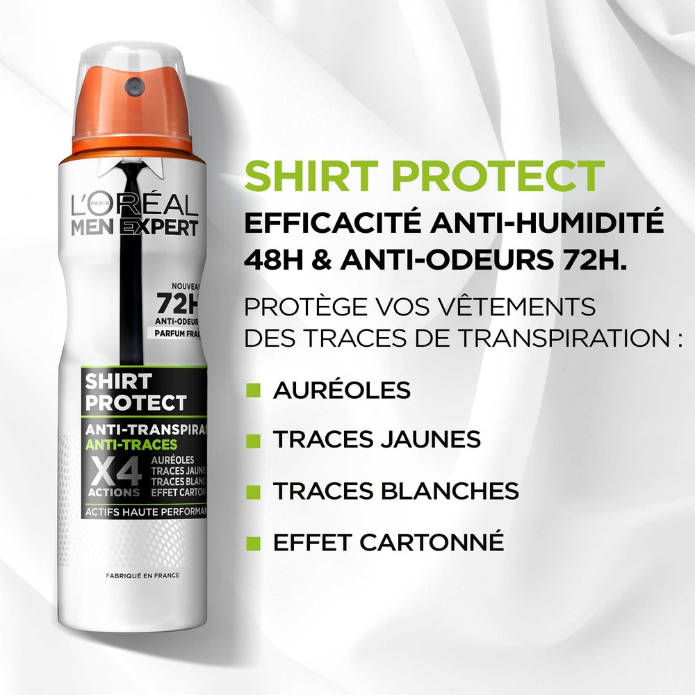 L'Oréal Paris SHIRT PROTECT Déodorant spray homme