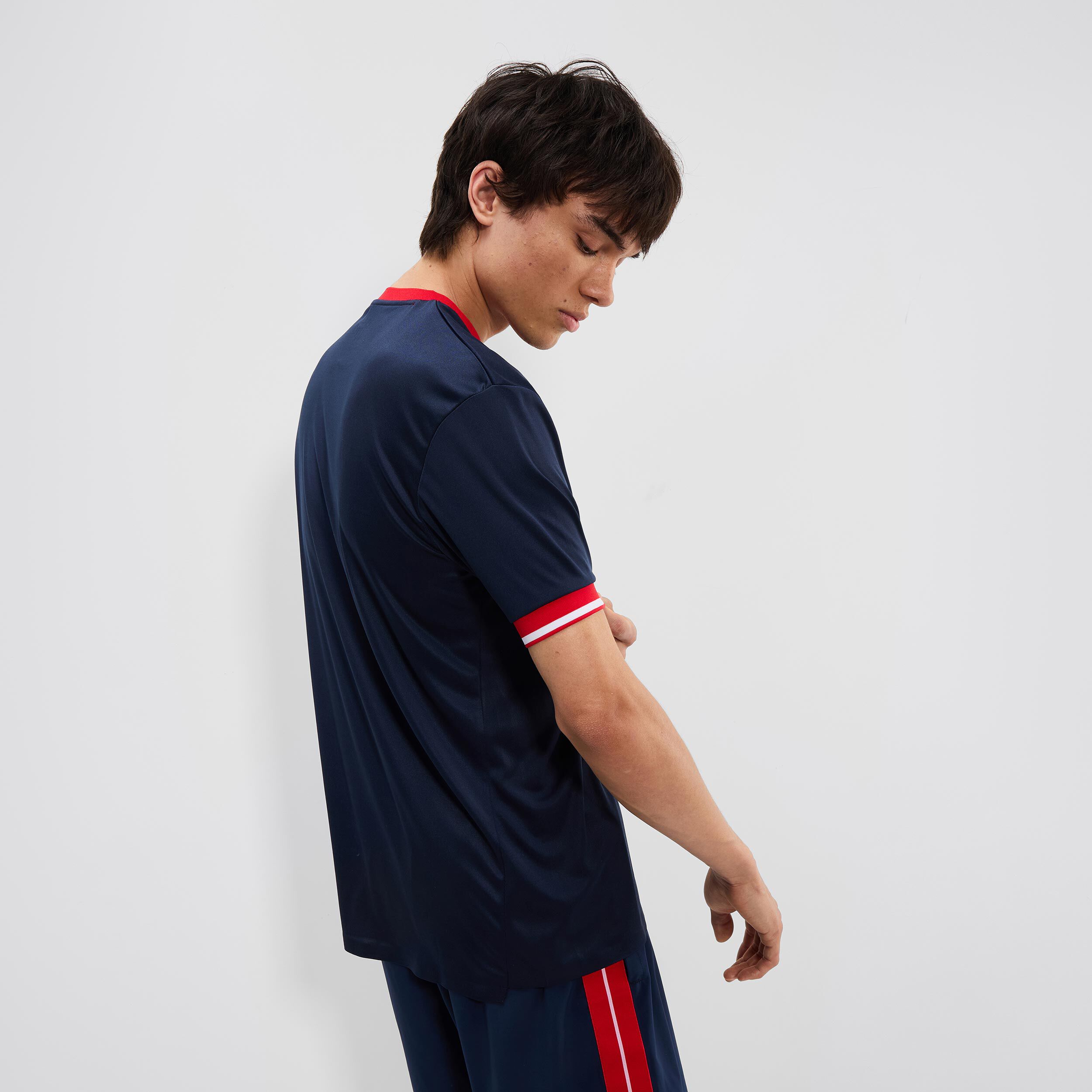 Clinton T-Shirt Herren - Dunkelblau, Rot