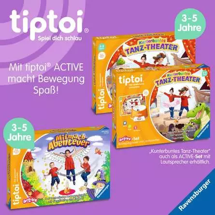 tiptoi® ACTIVE Dschungel-Olympiade - Lernspiel ab 4 Jahren