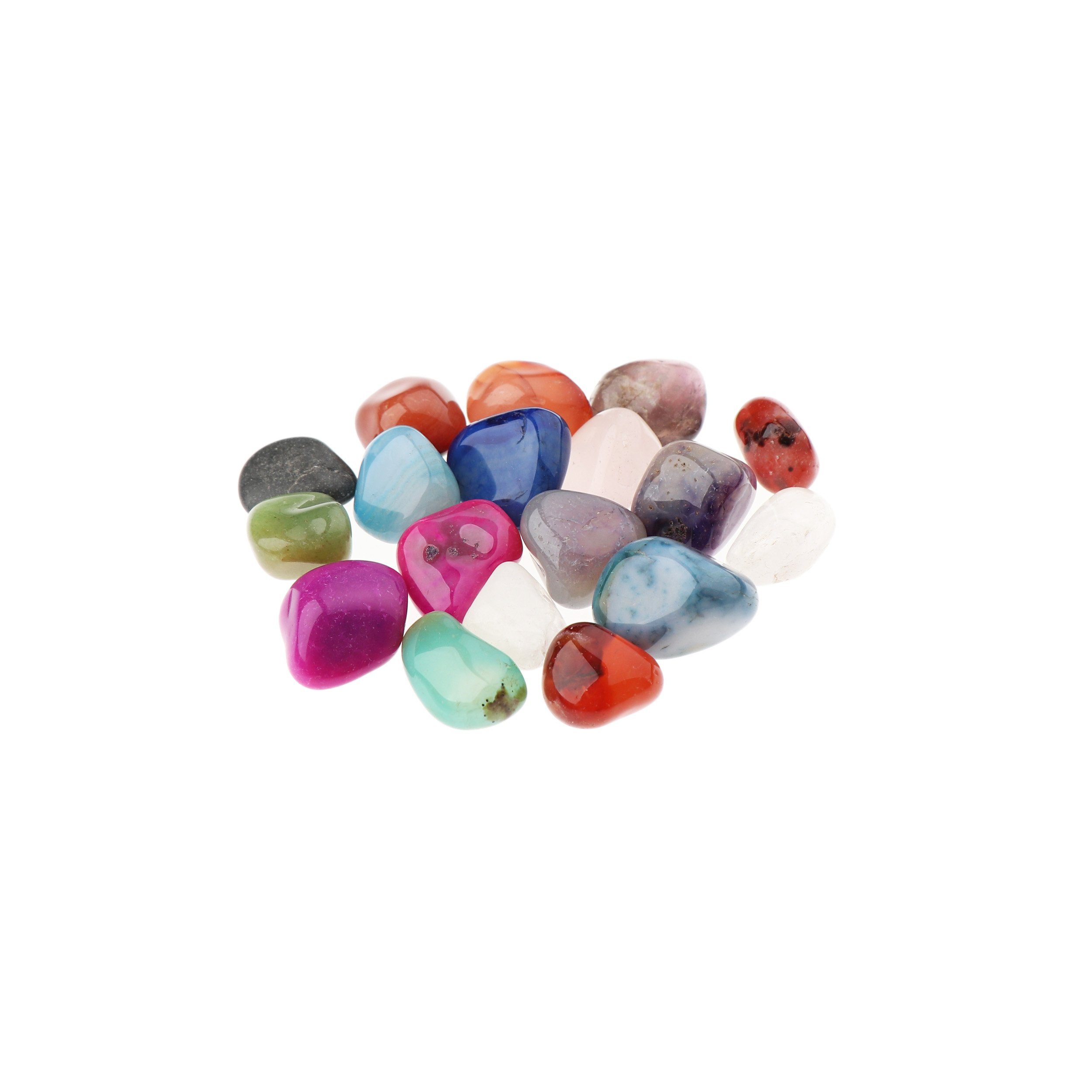 NKlaus Mineralstein 100g Trommelsteine Multi Mix 20 - 25 mm Heilsteine Edelsteine Schmuck